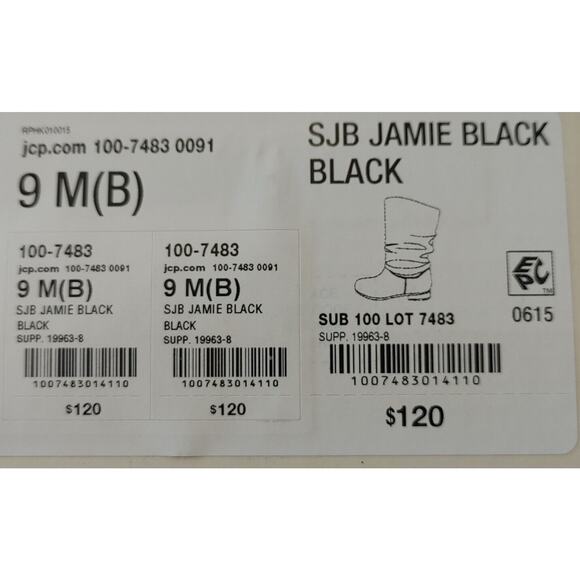 NIB st johns bay Boots "Jamie" Black 9M (B) Ladies Real Leather Suede - Picture 2 of 10